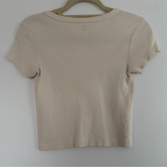 Brandy Melville Cream Fort Worth Graphic Tee - Picture 2 of 2